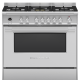 90CM SERIES 9 5 BURNER DUAL FUEL PYROLYTIC COOKER OR90SCG6X1 S/STEEL