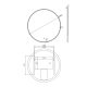 PLAZA 850 MIRROR WITH LED LIGHTING PZ06247 WHITE